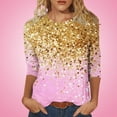 thumbnail image 2 of SOOMLON Womens Breast Cancer Awareness Shirts Pink Ribbon Cancer Support Ribbon Apparel Women T-Shirt Women Breast Cancer Summer Shirts 3/4 Sleeve Crew Neck Trendy Tops XL, 2 of 5
