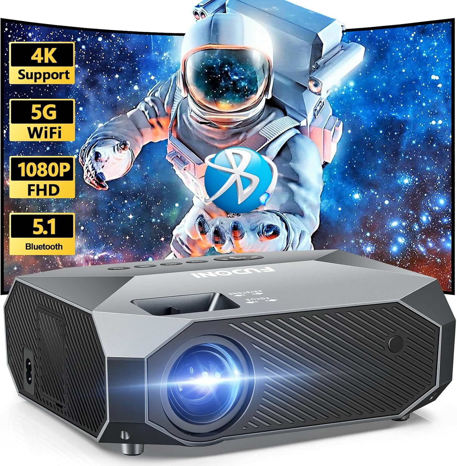 XGIMI MoGo 2 Mini Projector, 400 ISO Lumens, Android TV 11.0, WiFi