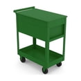 thumbnail image 5 of Hyper Tough 28-Inch Steel Tool Cart with Drawer, 500 lb Load Capacity, Green Powder-Coated, 5 of 9