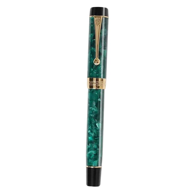 Estilográfica Zulema 0.5 mm escritura suave Papelería verde Pluma fuente