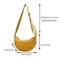thumbnail image 3 of Bolso bandolera de mujer Bolso de nylon para dumplings - Bolso de hombro de tela impermeable y ligera, diseño minimalista clásico, bolso versátil para el diario, 3 of 6