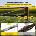 thumbnail image 5 of Diameter 3/16 Inches x 250 Feet Silver 304 Stainless Steel Wire Hoisting Traction Rope, 5 of 6