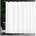 thumbnail image 4 of Ambesonne Minimalist Shower Curtain, Thin Lines Motifs Art, 69"Wx84"L, White and Pale Rose, 4 of 5