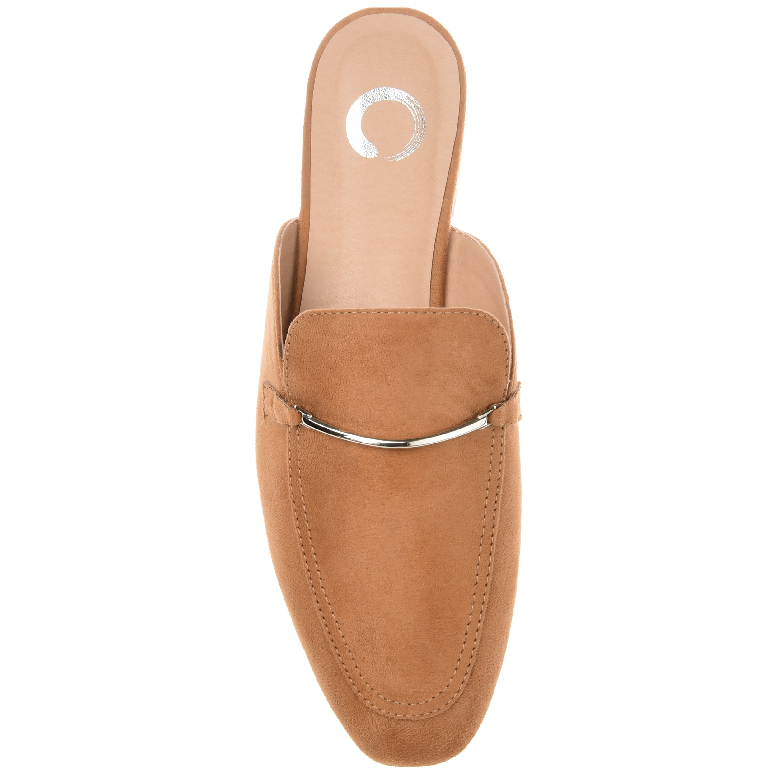 Journee Womens Ameena Slip On Square Toe Mules Flats