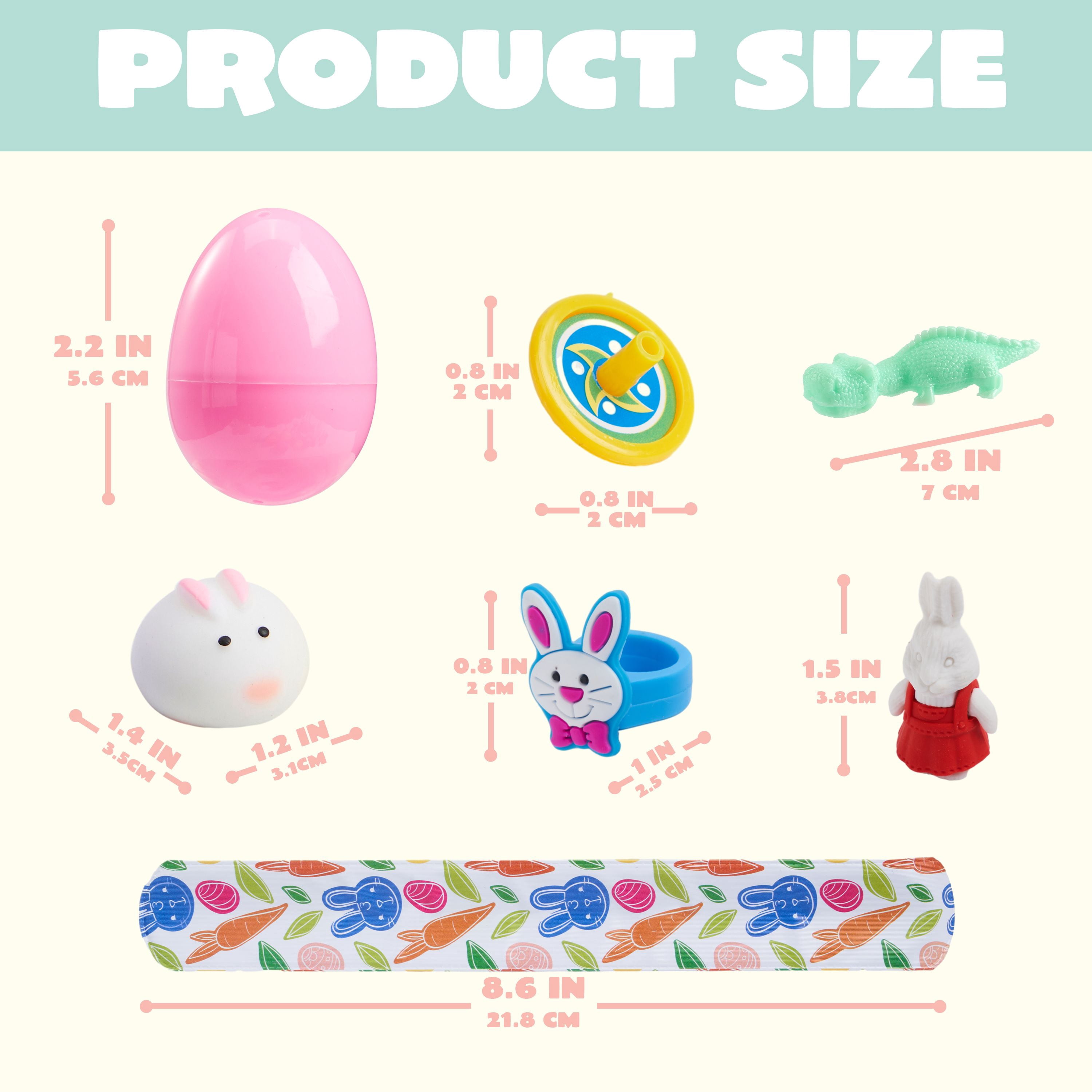 Joyfy 60 Packs Prefilled Easter Eggs with Assorted Toys,Easter Egg Bulk for Kids,Easter Eggs Hunt Events,Basket Stuffers Fillers,Classroom Prize Supplies