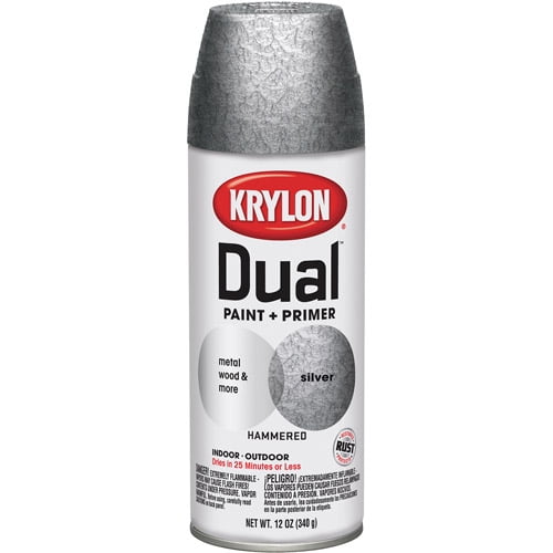 Krylon Silver Dual Hammered Spray Paint, 12Ounce