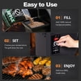 thumbnail image 6 of Z GRILLS Upgrade 567 Sq.in Cooking Area Wood Pellet Grill & Smoker 8 in 1 BBQ Smoker with PID Controller, 10 Lbs Hopper, Storage Shelf for Outdoor BBQ, 6 of 14