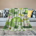 thumbnail image 2 of ONETECH Frog Blanket Gifts Ultra Soft Cozy Throw Flannel Blanket, Lightweight Fuzzy Blanket Warm Plush Throw Blankets for Couch, Sofa, Bed, 2 of 6