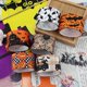 thumbnail image 3 of Cintas de grogrén para Halloween, cintas de poliéster con estampado de Calavera, calabaza, fantasma, murciélago, telaraña, sombreros, 1,5 pulgadas X 5 yardas, 3 of 4