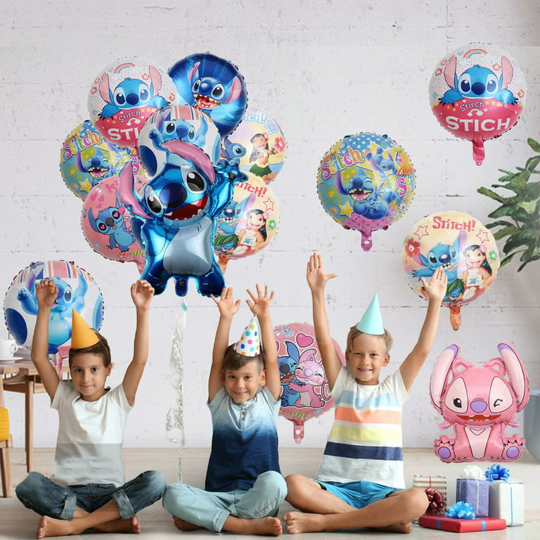 Inflated Pink Lilo and Stitch Birthday Ballon Decorations for Kids