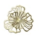 thumbnail image 3 of Decoración de pared de metal, flor decorativa de pared, estilo moderno, adorno floral de pared Dorado Pequeño, 3 of 9