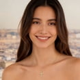 thumbnail image 2 of Valentine's Day Gifts Crown Cross Necklace for Women,14K Gold Plated Non-Tarnish Christian Faith Religious Jewelry for Her, 2 of 6