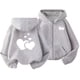 thumbnail image 2 of Sudadera deportiva informal con capucha y manga larga con estampado degradado para niños y niñas, de poliéster, 2 of 8