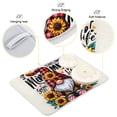 thumbnail image 4 of Mother's Day Sunflowers Gnome Dish Drying Mat Dish Drainer Rack Mats Water Absorbent Non-Slip Easy Clean Heat Resistant for Kitchen Counter, 4 of 8