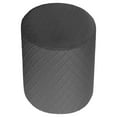 thumbnail image 1 of Funda otomana redonda Baoblaze de poliéster elástico gris, 1 of 8
