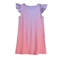 thumbnail image 4 of Plebaso Robes pour Bébés Filles Été Col Rond Manches Volantes Dégradé Robe d'Été Mode Enfants, 4 of 4
