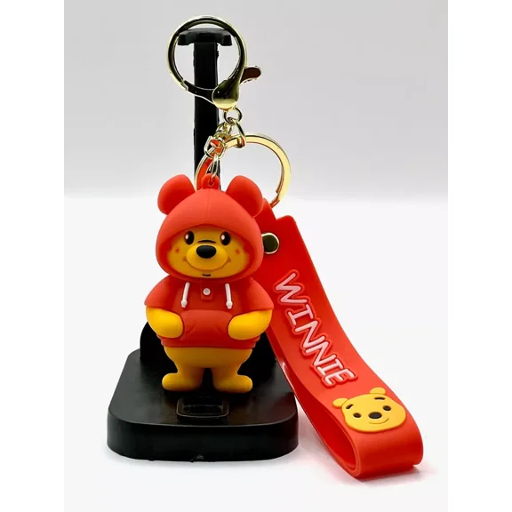 Disney Winnie The Pooh PVC Keychain with keyring