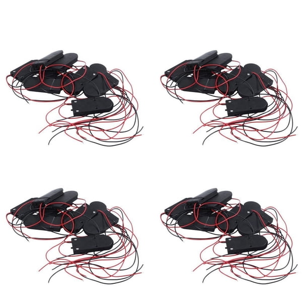 40 Pzs Interruptor ON / OFF 2 X 3V CR2032 Soporte De Bateria Pilas De Boton Para LED