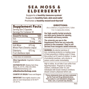 Alkaline Herb Shop: Sea Moss & Elderberry Supplement made from Chondrus Crispus 90 Capsules