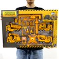 thumbnail image 1 of SUTENGDA Construction Vehicles Playset  Yellow  16 Piece, 1 of 8