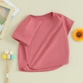 thumbnail image 2 of Bagilaanoe Little Girl Summer Clothes Toddler Short Sleeve T-Shirt 9M 12M 24M 3T 4T 5T 6T 7T Kids Casual Tee Tops, 2 of 7