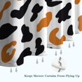 thumbnail image 6 of White and Orange Of Leopard Print Shower Curtain 72"x72" ,Bathroom Decorative Shower Curtains Set with 12 Hooks,Modern Waterproof Washable Shower Curtain, 6 of 6