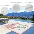thumbnail image 3 of Happy Easter Outdoor Rug for Patio/Deck/Porch, Non-Slip Large Area Rug 5 x 7 Ft, Spring Cute Rabbits Flowers Butterflies Pink Indoor Outdoor Rugs Washable Area Rugs, Camping Rug Carpet Runner, 3 of 8