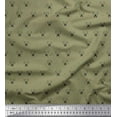 thumbnail image 1 of Soimoi Polyester Crepe Fabric Dot & Butcher Knife Shirting Print Sewing Fabric Yard 52 Inch Wide, 1 of 1