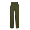 thumbnail image 5 of Akafmk Womens Cargo Pants,Hiking Pants for Outdoor,High Waist Drawstring Wide Leg Pants Solid Color Long Trousers Outdoor Lightweight Baggy Relaxed Fitting Travel Work Trousers with Pockets, 5 of 5