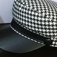 thumbnail image 7 of YooGuoGuo Newsboy Cap Octagonal Cap for Women Plaid Leather Visors Vintage Winter Berets Ladies Hat Spring Paperboy Hat, 7 of 7
