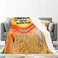 thumbnail image 3 of Soft Plush Cozy Instant Noodle Blanket Throw Blankets for Girls Boys and Adults Perfect Snuggle Companion for Home Office Outdoor Activities Unique Gift Idea, 3 of 8