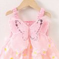 thumbnail image 6 of Larisalt Toddler Baby Girl Summer Clothes Sleeveless A-line Ruffle Layered Lace Tutu Princess Dresses, 6 of 6