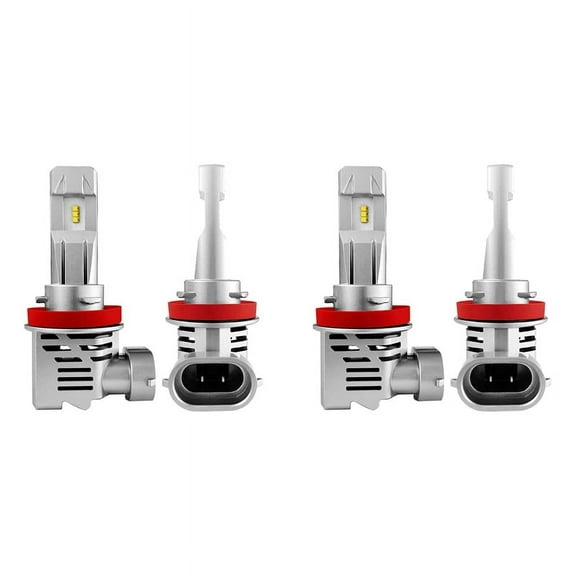 H11 H8 H9 H16 LED Headlight Bulbs 12000Lm Per Set 6500K Cool White Wireless Headlight LED Bulb Pack of 4