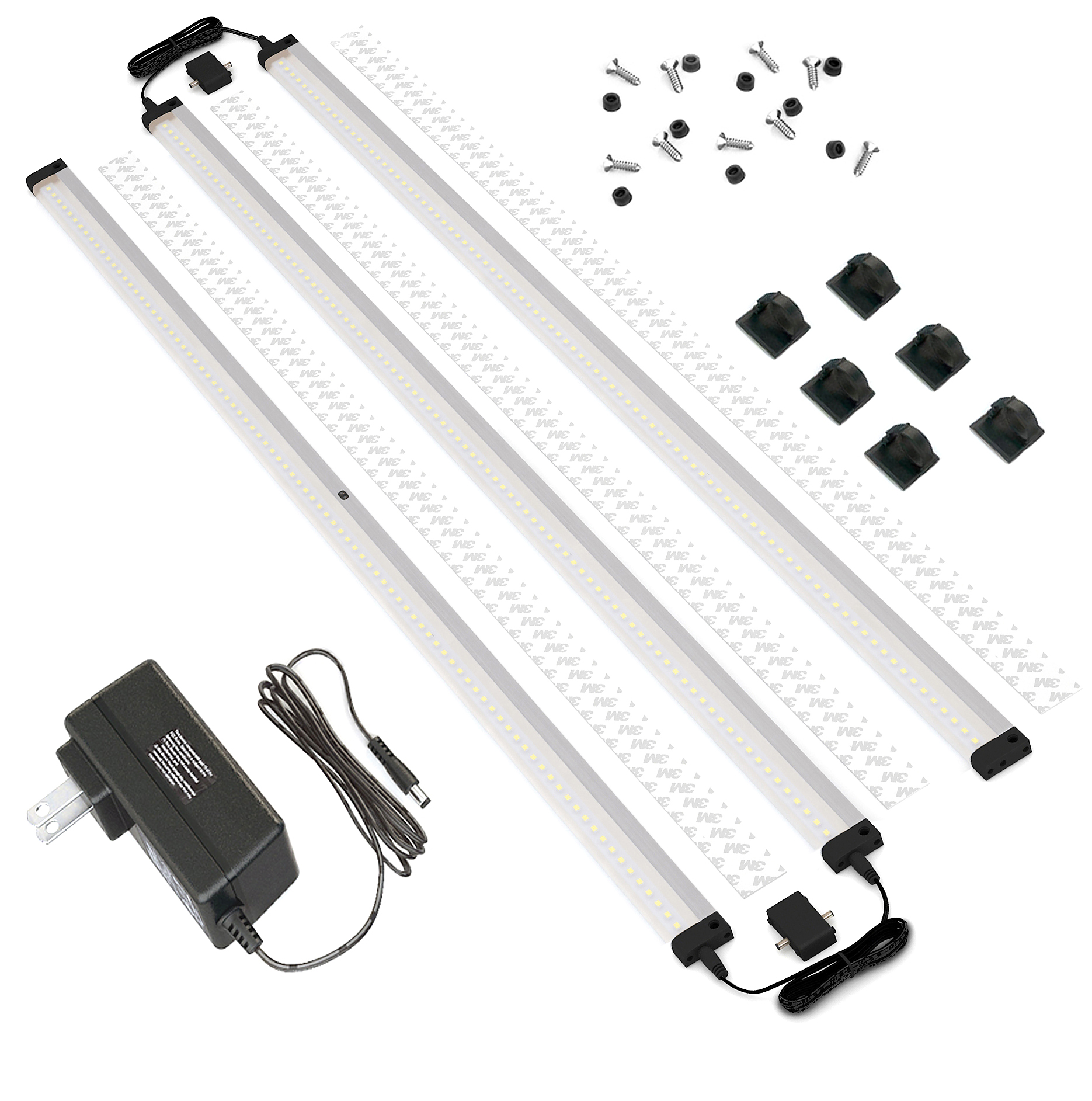 EShine 3 Panels 40 Inch Extra Long LED Dimmable Under Lighting Kit! Hand Wave Activated
