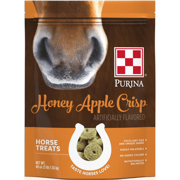 Purina Honey Apple Crisp Horse Treats, 3 lbs