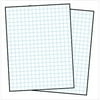 3-Hole Punched Double Sided Graph Paper With Chipboard Back, White