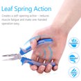 thumbnail image 4 of SPEEDWOX 5 inch Bent Long Nose Pliers Mini Curved Needle Nose Pliers for jewelry Making 45 Degrees Bent Chain Nose Fine Pliers Functional Micro Professional Tool with Spring Chrome Vanadium Steel, 4 of 8
