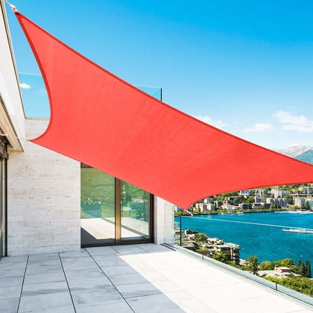 Shade&Beyond 11 x24  Customize Big Red Sun Shade Sail UV Block 185 GSM AT1216 Commercial Rectangle Outdoor Covering for Backyard  Pergola  Pool (Customized Available)