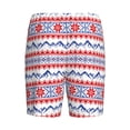 thumbnail image 7 of Daiia red blue Snow Mountain Mens Woven Stretch Pajama Short,Short Pajama Pants-X-Large, 7 of 7