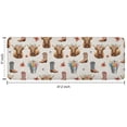 thumbnail image 7 of Beige Highland Cow Boot Flower Pattern Kitchen Rug Mat,Kitchen Runner Rugs Non Skid Washable,Decorative Kitchen Floor Mats for Kitchen,Sink,Laundry,17"x47.2", 7 of 7