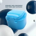 thumbnail image 3 of Blue Denture Case, Denture Cup with Strainer, Denture Bath Box Teeth Storage Box with Basket Net Co, 3 of 5