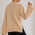 thumbnail image 7 of Karight Women's Crewneck Sweaters Long Sleeve Floral Printed Loose Fit Knit Pullover Tops Fall Fashion Casual Soft Clothing, 7 of 7