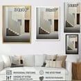 thumbnail image 4 of Designart "Embracing Simplicity Minimalism in Stairs I" Cityscapes Floater Framed Canvas Wall Art, 4 of 7