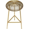thumbnail image 4 of Pemberly Row Contemporary Gold Metal Counter Stool - 16"W x 16"D x 26.5"H, 4 of 5