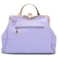 thumbnail image 4 of Ruiatoo Handbag for Women Flower Fashion Satchel Tote PU Leather Evening Shoulder Bags with Strap for Party Purple, 4 of 6