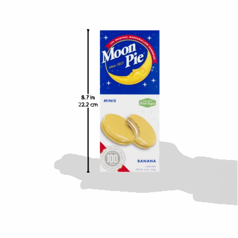 Moon Pie Banana Flavored Mini Pies, 6 Pack, 110 Calories Each - Walmart.com