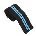 thumbnail image 4 of Rodillera deportiva, rodillera de compresión ajustable, soporte para levantamiento de pesas, entrenamiento de piernas (negro y azul), 4 of 12