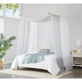 thumbnail image 4 of WARM HOME DESIGNS 55 x 360 Inch White & Silver Double Window Scarves Bundle. AS White & Silver 360, 4 of 5