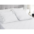 thumbnail image 3 of Threadmill Cotton Twin XL Sheet Set | 100% Cotton Sheets for Twin XL Size Bed | Damask Jacquard Sateen Twin XL Bed Sheets Set with 16” Deep Pocket | Soft Breathable 3-Piece Cooling Sheet Set | White, 3 of 6