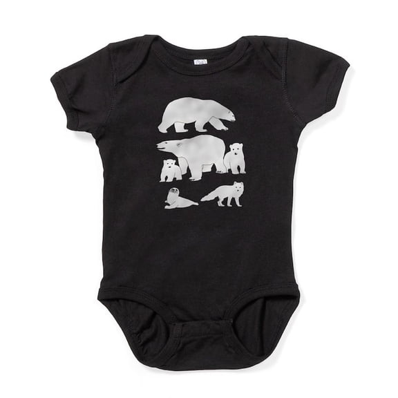 CafePress - Polar Bears, Harp Seal, And Arctic Fox Body Suit - Cute Infant Bodysuit Baby Romper - Size Newborn - 24 Months